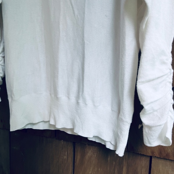 Bishop + Young Anthropologie White Viscose V-Neck Lace Sweater Jumper Top S - Picture 15 of 15